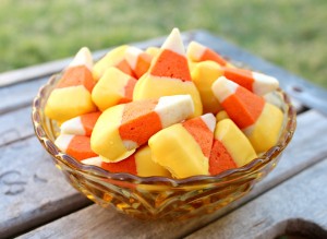 Dipped Candy Corn Cookies