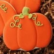 Decorated Pumpkin Cookie