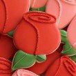 Decorated Rose Bud Cookie