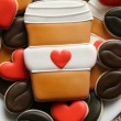 Decorated Latte Cookie