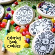 Easter Coloring Book Cookies