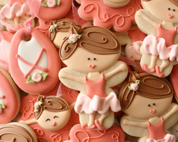 Decorated Ballerina Cookies