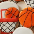 Decorated Basketball Goal Cookie