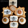 Stamped Bee Cookies