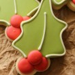 Holly Cookies For Christmas