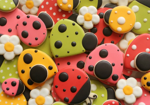 Decorated Ladybug Cookies The Sweet Adventures Of Sugar Belle