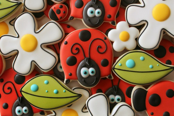 Sweetsugarbelle Simple Ladybug Cookie