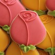 Decorated Rose Cookie Close-Up