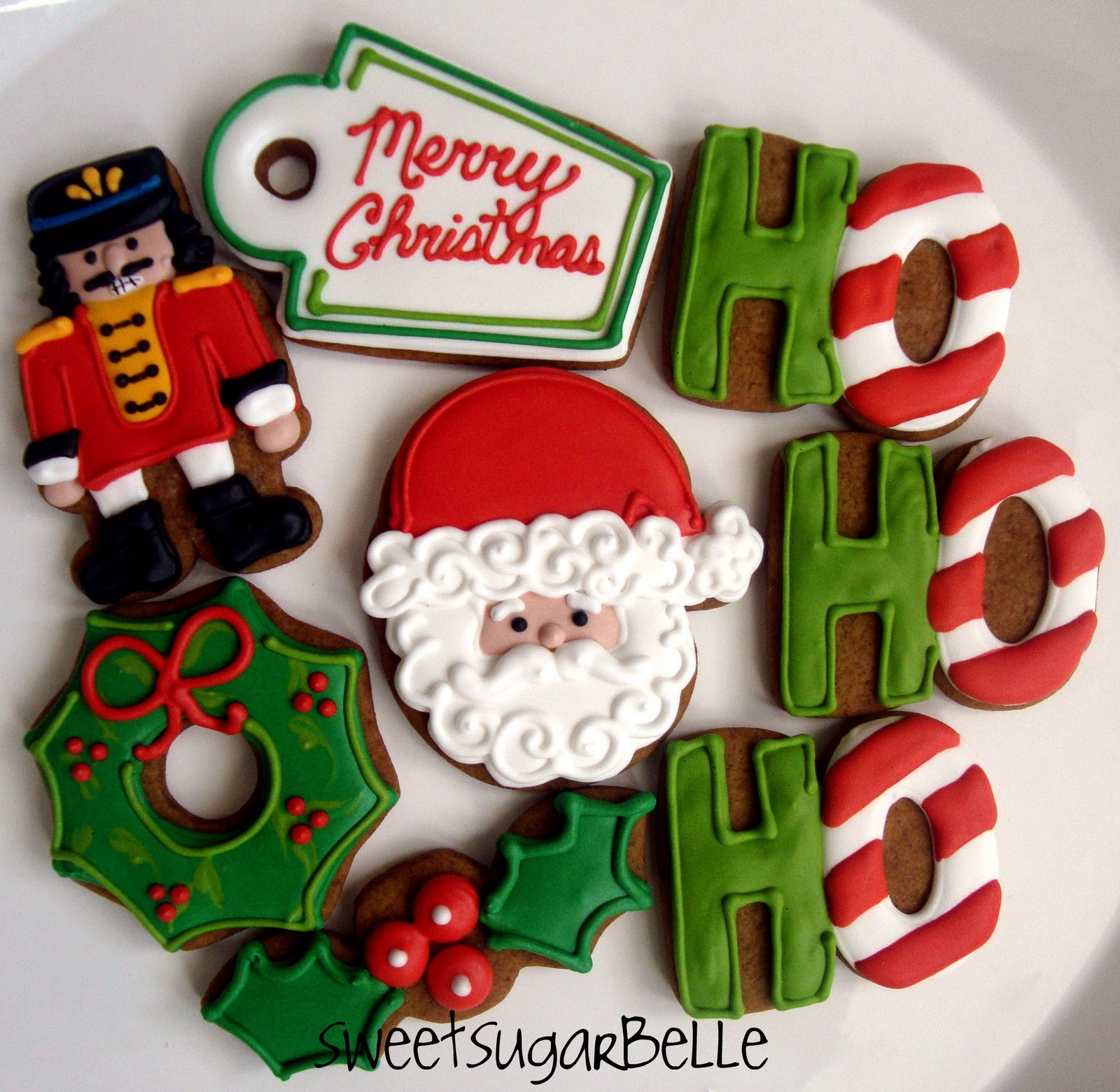 Ho Ho Ho Merry Christmas 2 Pc Set Christmas Cookie Cutters / 