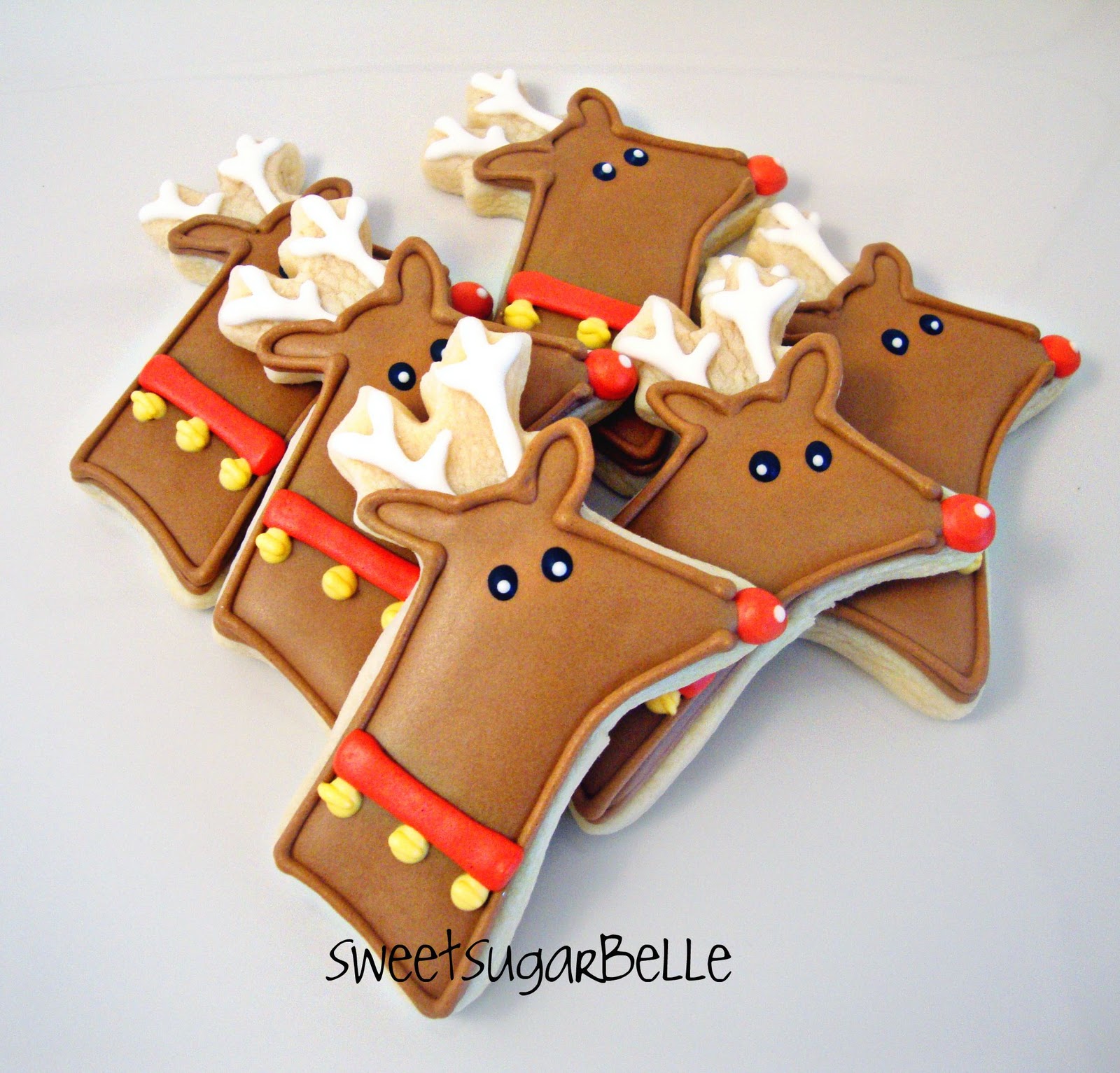 Lot de 2 cuivre reindeer cookie cutter-noël biscuit pastry cutter 