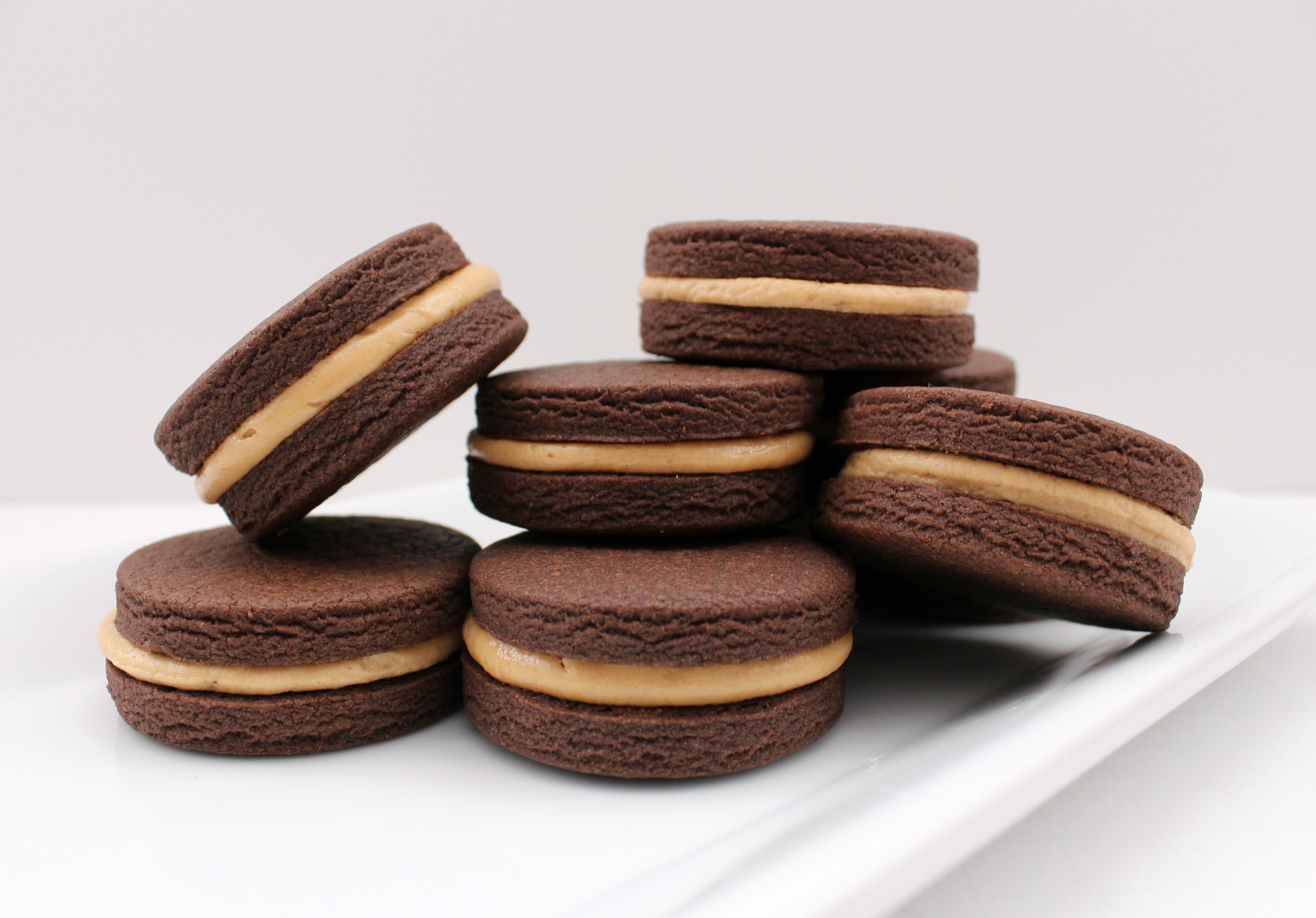 Chocolate Peanut Butter Creme Cookies for Mikey The Sweet Adventures