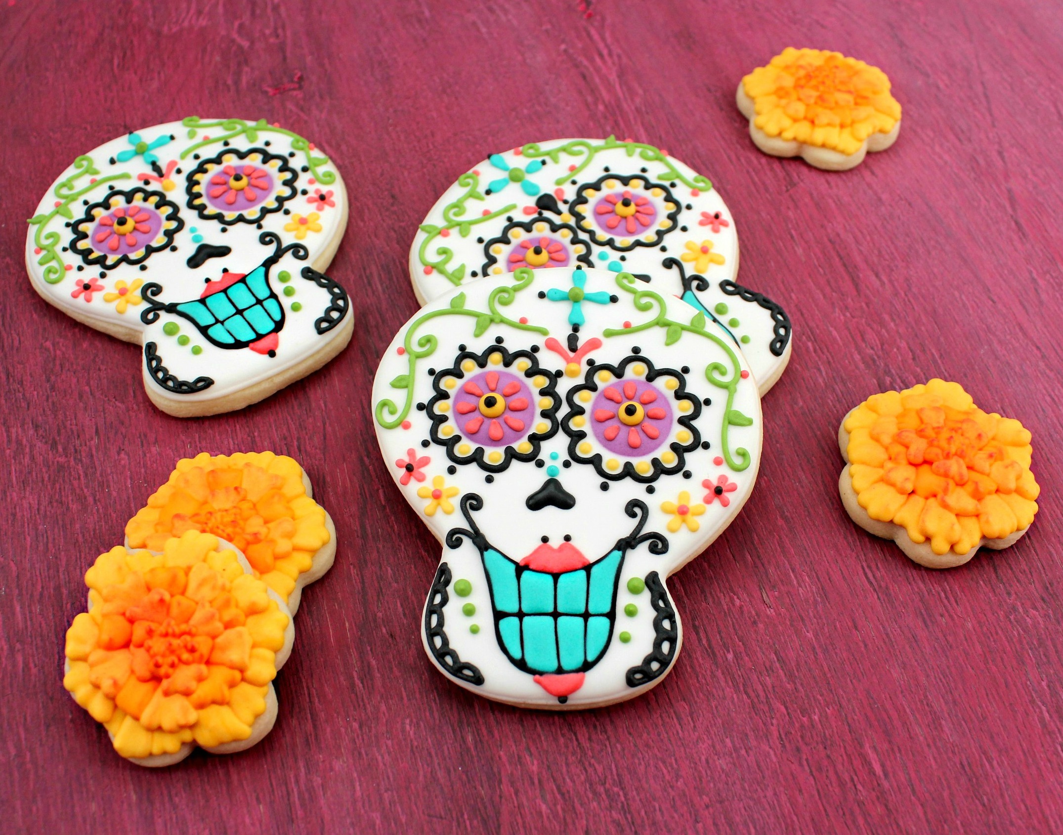 El Dia De Los Muertos {Day of the Dead Cookies} The Sweet Adventures