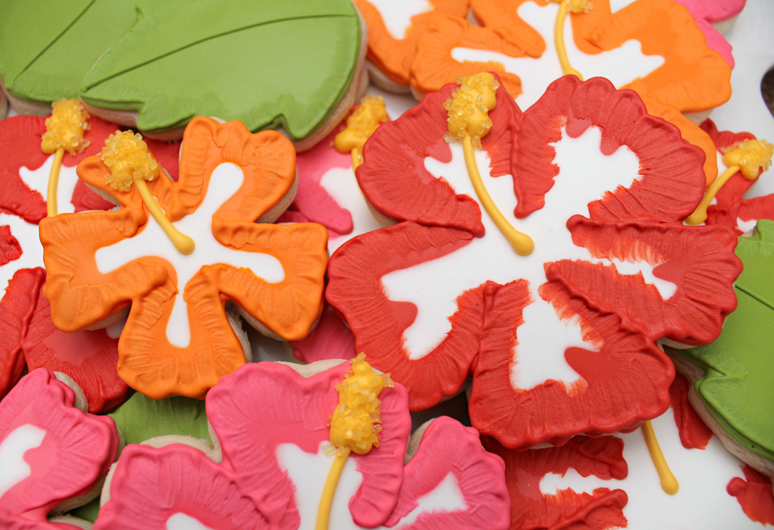 Creative Hibiscus Cookies The Sweet Adventures of Sugar Belle