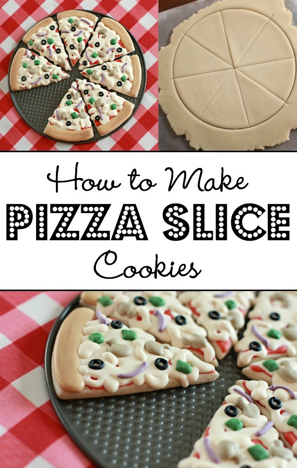 How to make decorated pizza slice cookies!
