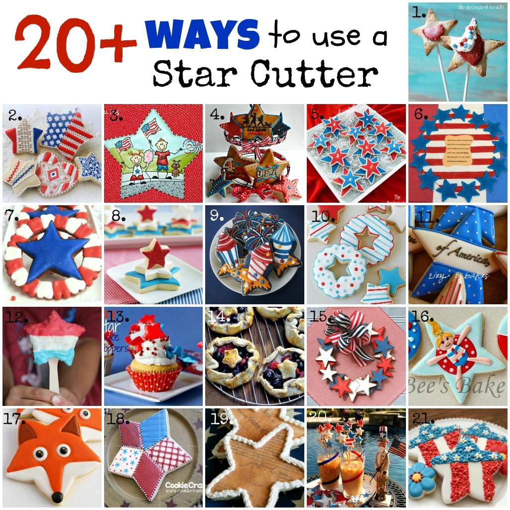 Twenty ways to use a common star cookie cutter!