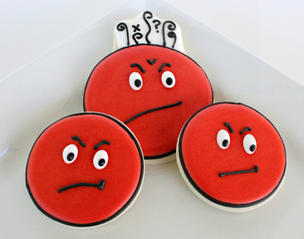 Angry Face Cookies