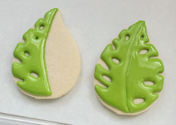 Tropical Leaf Cookies 4