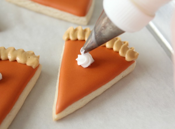 Mini-Pie Slice Cookies for Thanksgiving