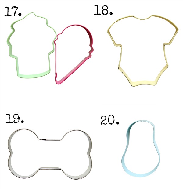 20 Most Useful Cookie Cutters via SweetSugarBelle