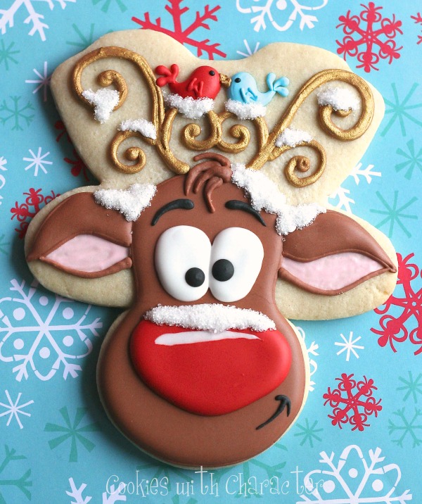 Whimsical Reindeer Cookies with Cookies with Character