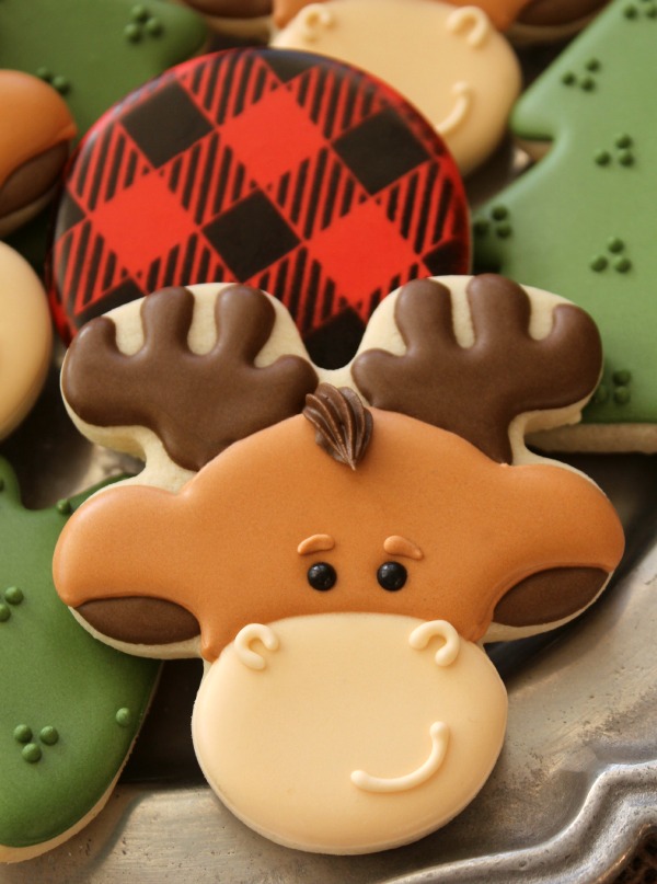 Decorated Moose Cookie