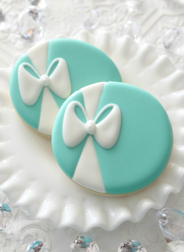 Tiffany Blue Icing Cookies