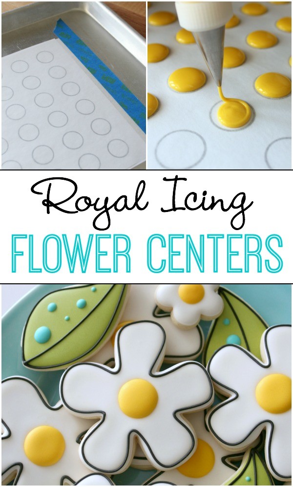 Royal Icing Flower Centers.  A great way to use left-over icing!