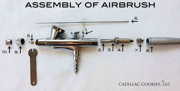 Airbrush Assembly and Parts