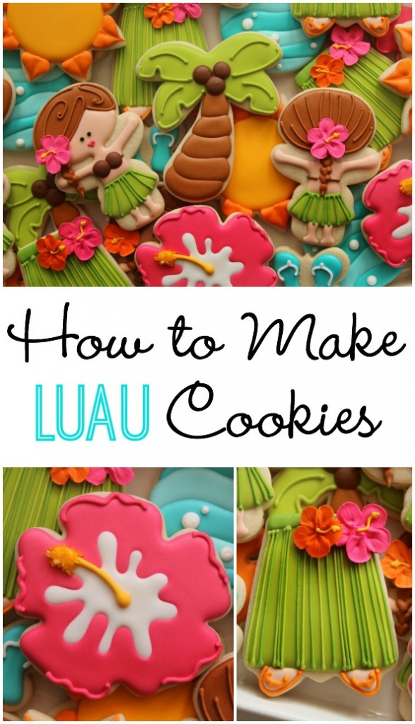 How to Decorate Tropical Luau Cookies