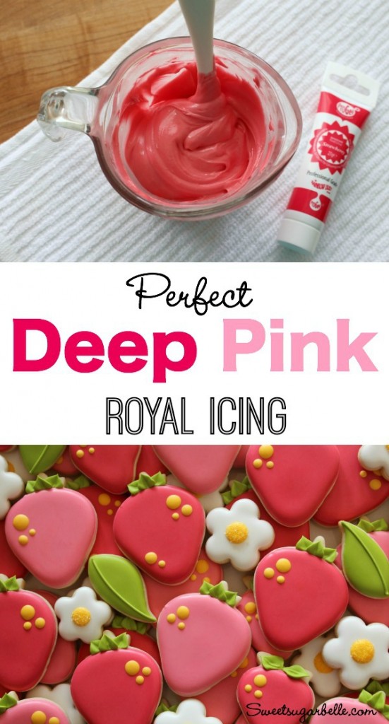 How to Make Perfect Deep Pink Icing 