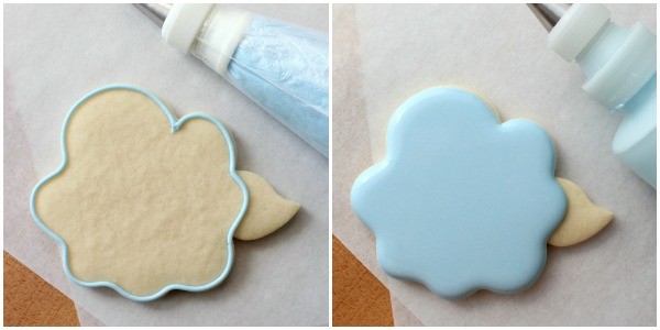 Decorated Hydrangea Flower Cookies