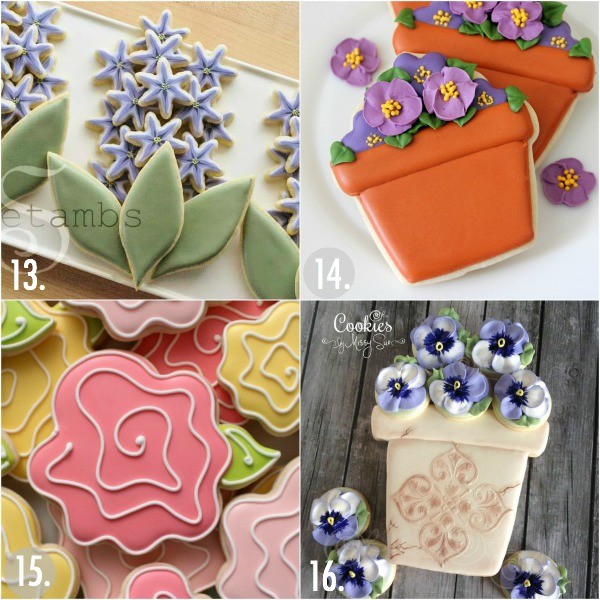 Flower cookie decorating ideas for Mother's Day