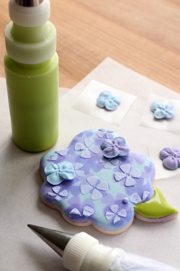 Hydrangea Flower Cookies