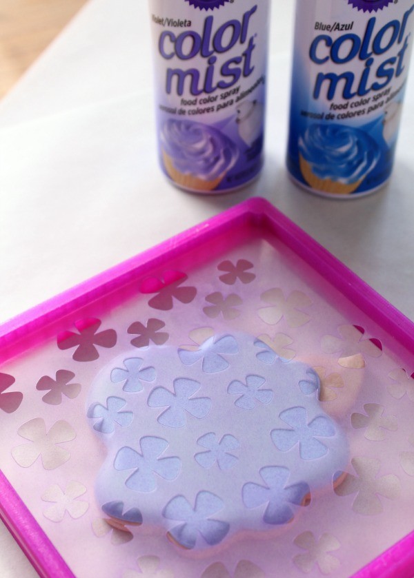 Whimsical Airbrushed Hydrangea Cookies