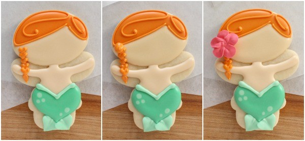 How to Make Mermaid Cookies with a Christmas Cutter via Sweetsugarbelle.com