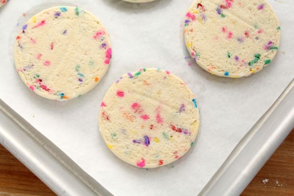 Rainbow Funfetti Cookies Baked 2