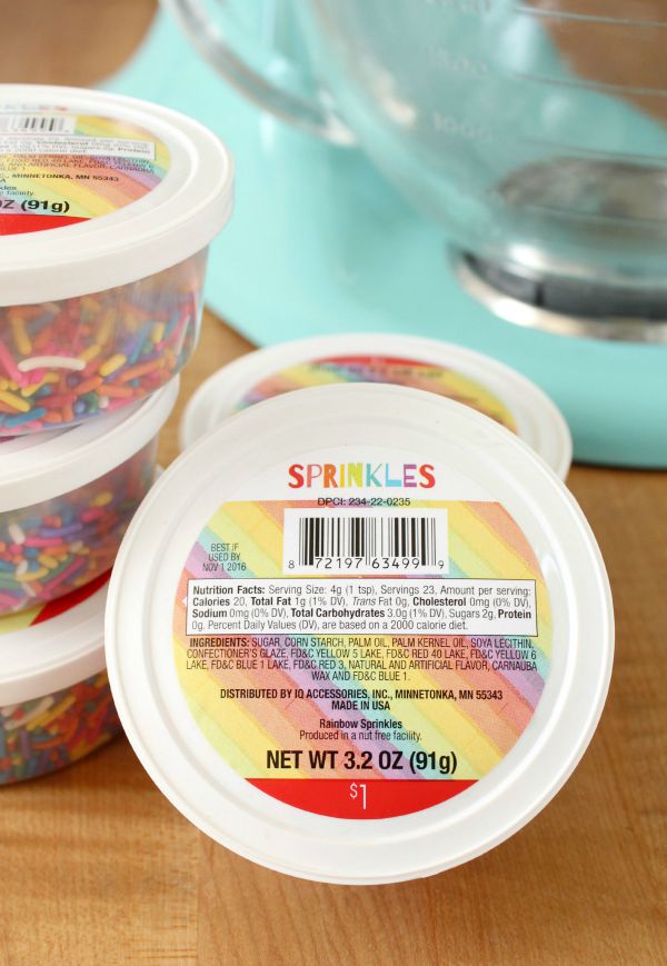 Rainbow Funfetti Cut Out Cookies with Sprinkles via Sweetugarbelle.com